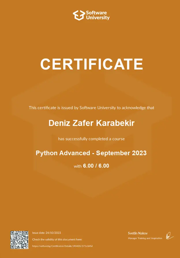 Certificate 2