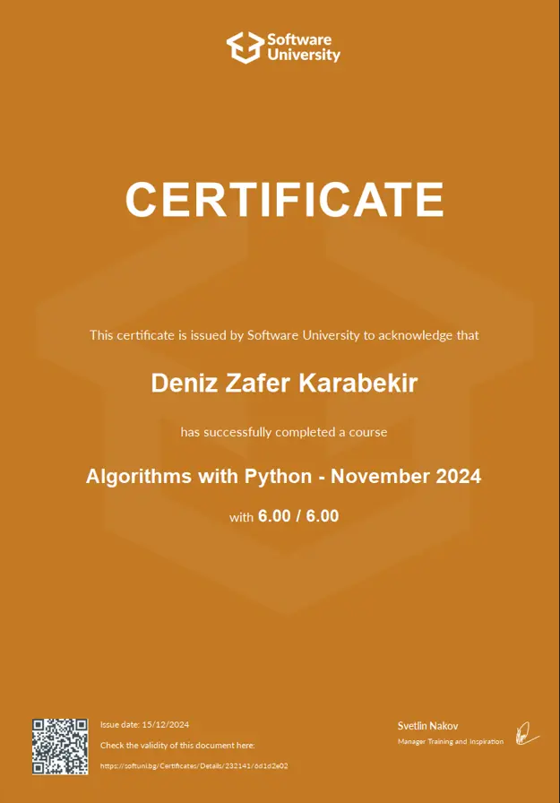 Certificate 6