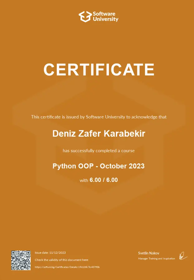 Certificate 3
