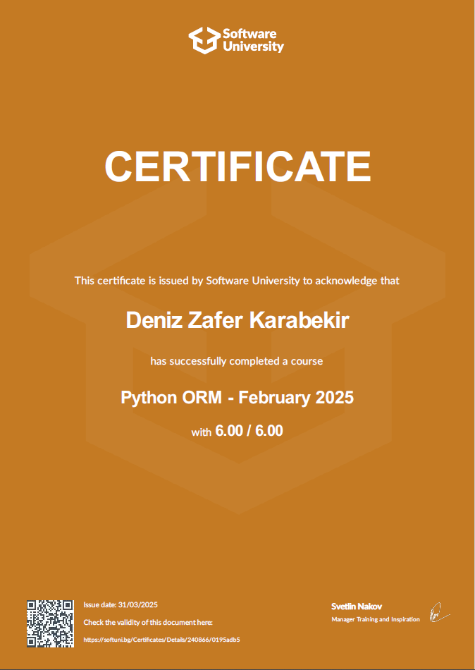 Certificate 8